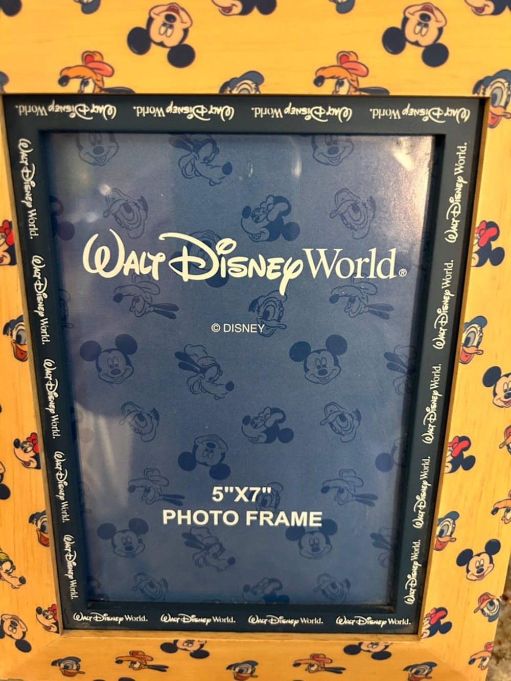 Disney Yellow and Black Mickey Mouse 5x7 Photo Frame - Picture 2 of 4